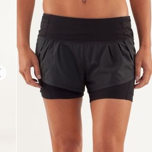 Lululemon Speed Squat Shorts BLACK 8